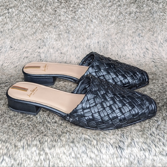Sam Edelman Page Leather Almond Toe Mules Black Women's 8.5 - Picture 4 of 11